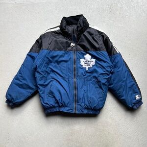 vintage 1990s starter Toronto Maple Leafs puffer jacket